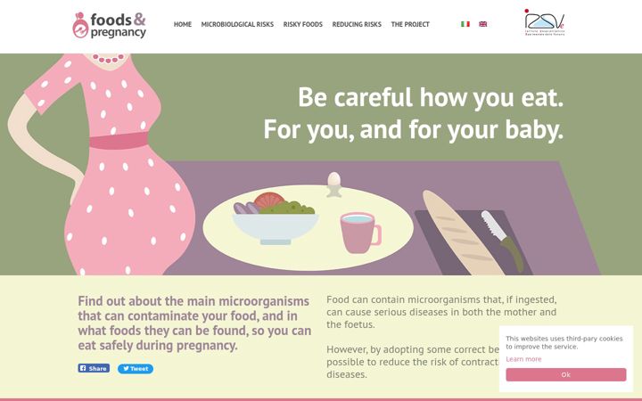Screenshot of foodspregnancy.com