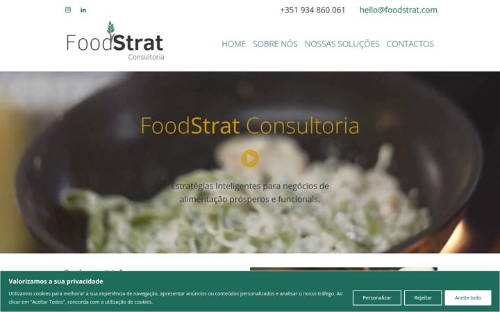Screenshot of foodstrat.com
