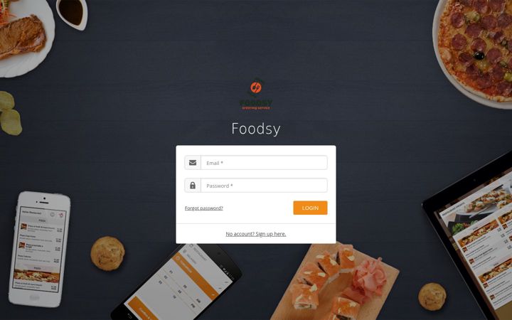 Screenshot of foodsyapp.co.uk