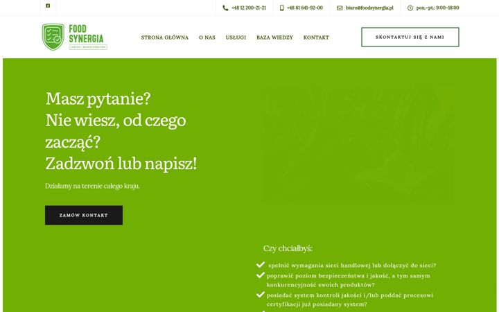 Screenshot of foodsynergia.pl