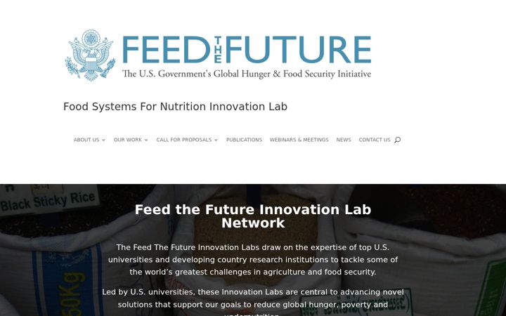 Screenshot of foodsystemsnutrition.org