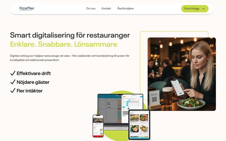 Screenshot of foodtec.se