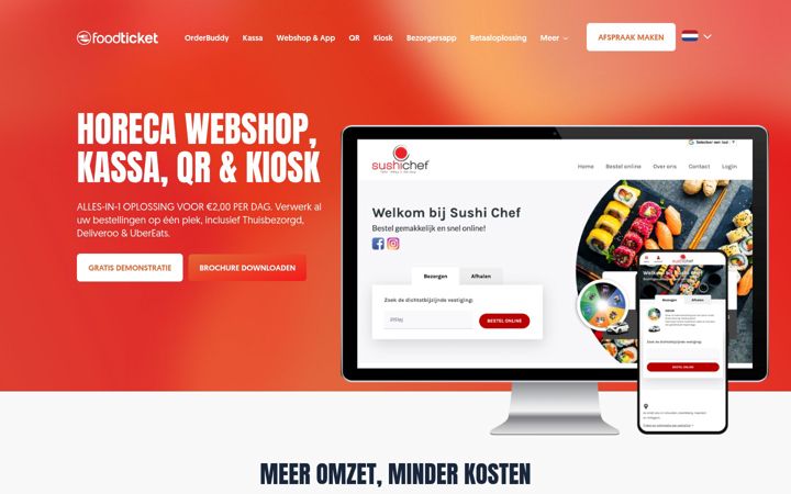 Screenshot of foodticket.eu