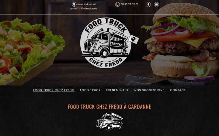 Screenshot of foodtruck-chezfredo.fr