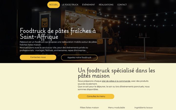 Screenshot of foodtruck-pates.fr