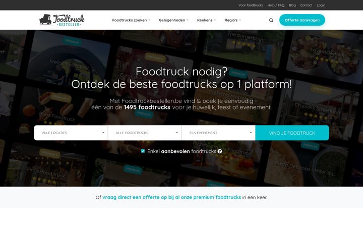 Screenshot of foodtruckbestellen.be