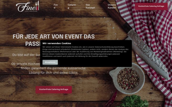 Screenshot ta' foodtruckfine.de