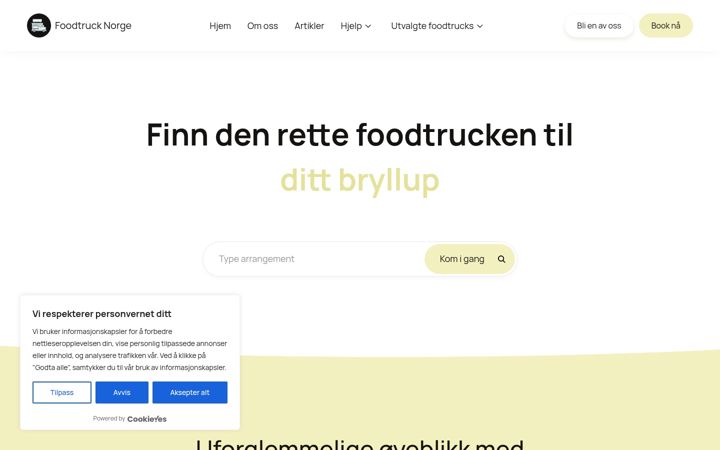 Screenshot of foodtrucknorge.no