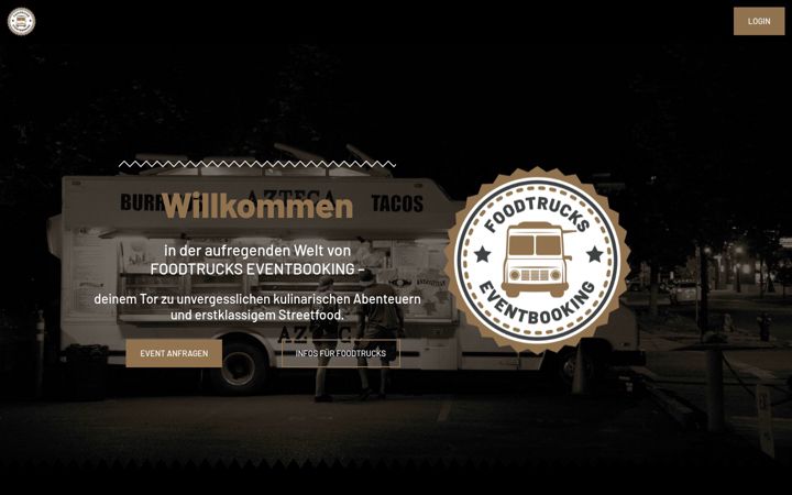 Screenshot of foodtrucks-eventbooking.com
