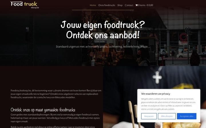 Snímek obrazovky foodtrucktekoop.be