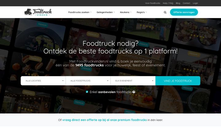 Screenshot of foodtruckvinden.nl