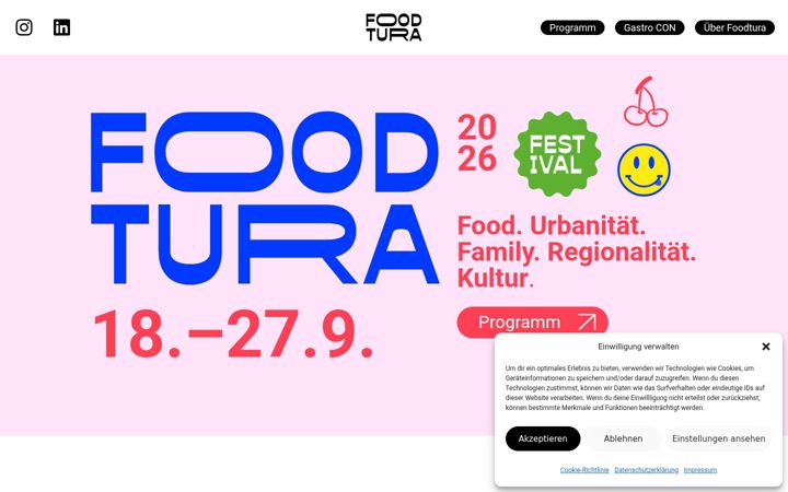 Screenshot of foodtura-festival.de
