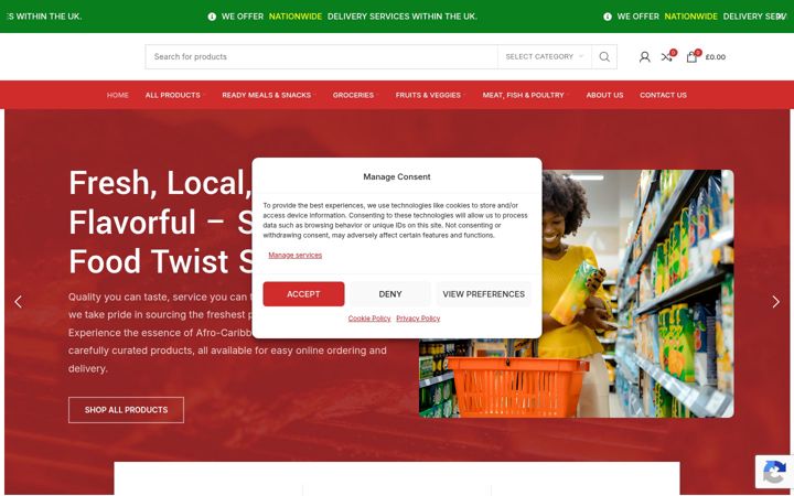 Screenshot of foodtwiststores.com