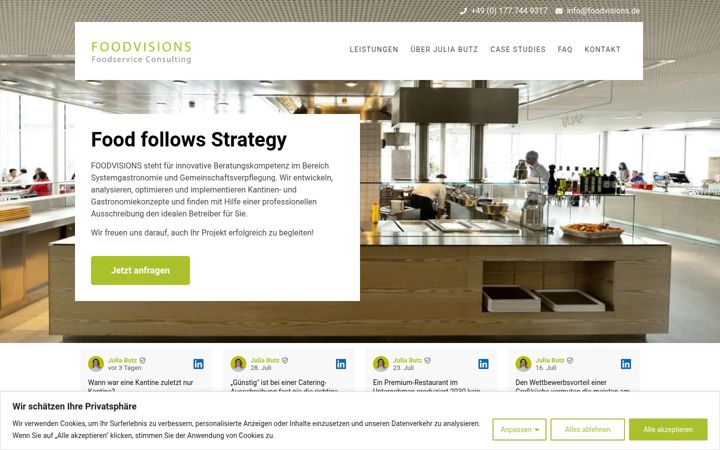Kuvakaappaus sivustosta foodvisions.de