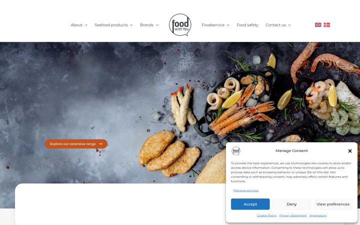 Screenshot of foodwithyou.com