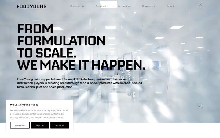 Screenshot of foodyoung.com