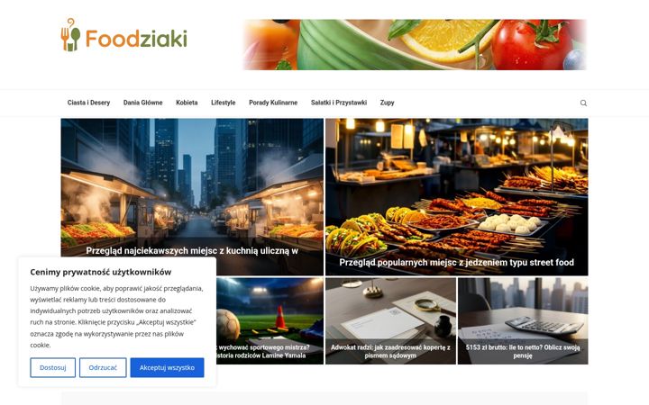 Screenshot of foodziaki.pl