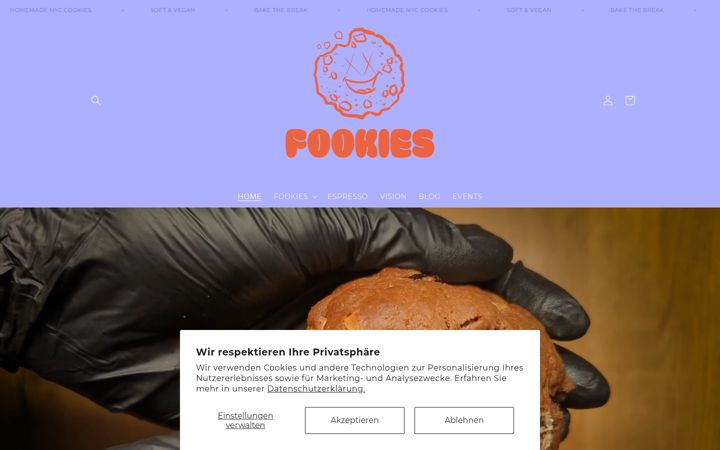 Kuvakaappaus sivustosta fookies.de