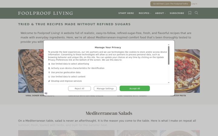 Screenshot of foolproofliving.com