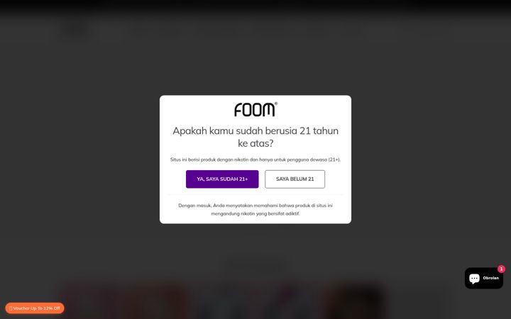 Screenshot von foom.id