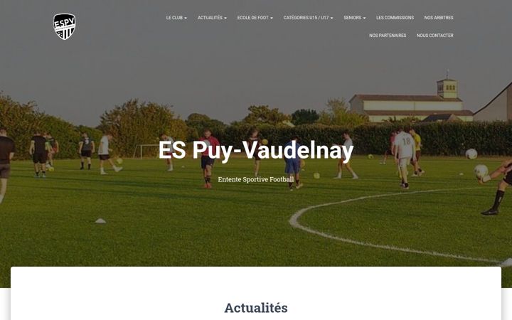 Screenshot of foot-espv.fr