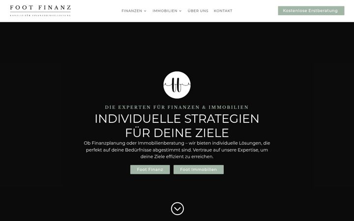 Kuvakaappaus sivustosta foot-finanz.de