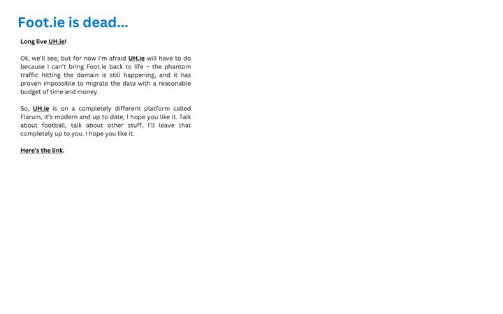 Screenshot of foot.ie