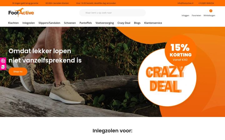 Screenshot of footactive.nl