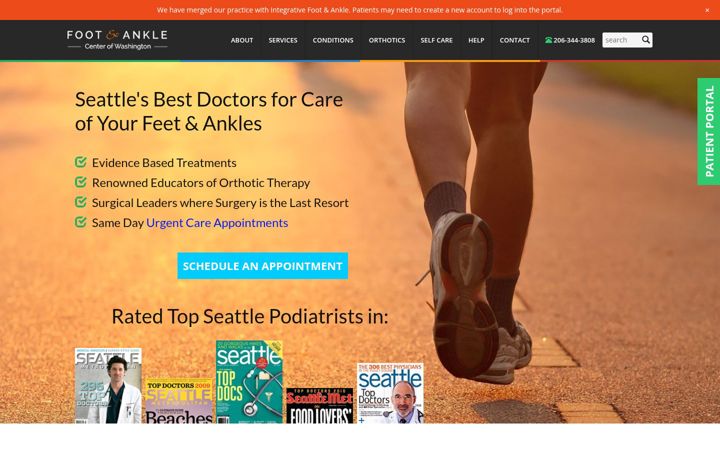Screenshot of footankle.com