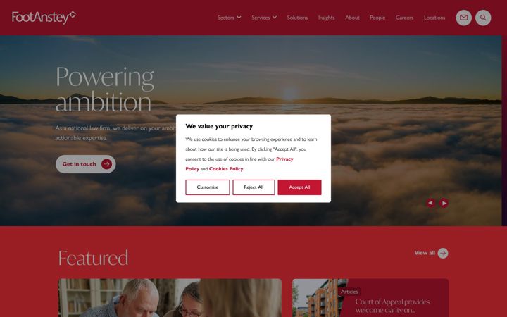 Screenshot of footanstey.com