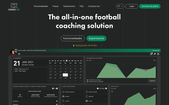 Screenshot of football-ism.com