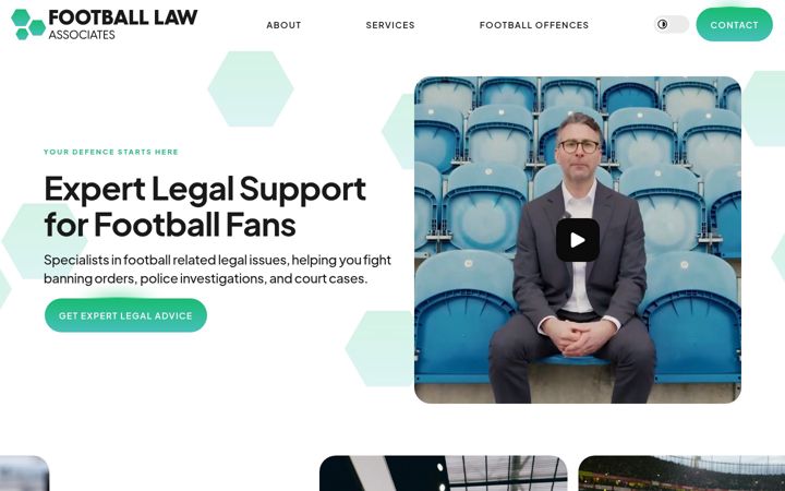 Screenshot ta' football-law.co.uk