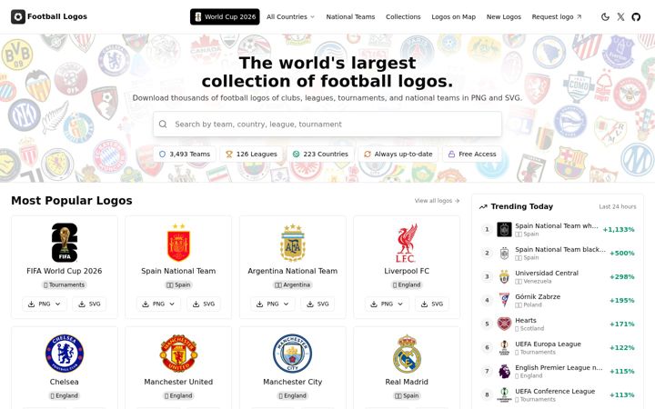 Screenshot of football-logos.cc