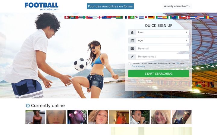 Screenshot of football-rencontre.com