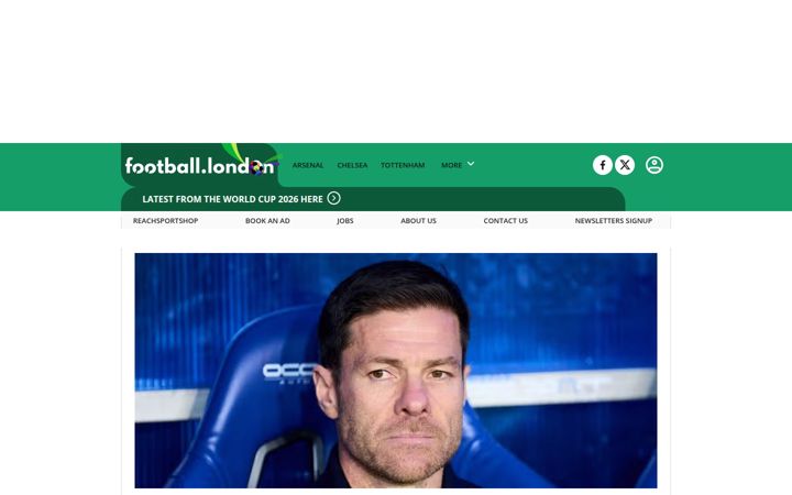 Screenshot of football.london