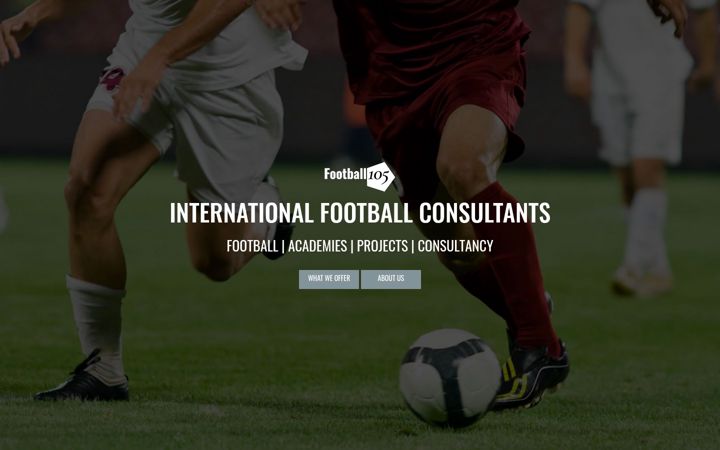 Screenshot of football105.com