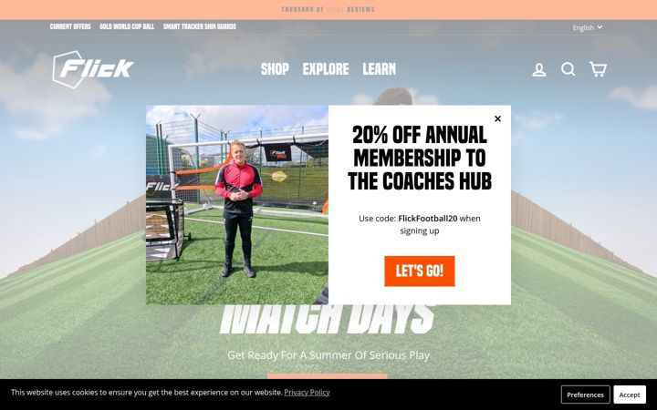 Screenshot of footballflick.com