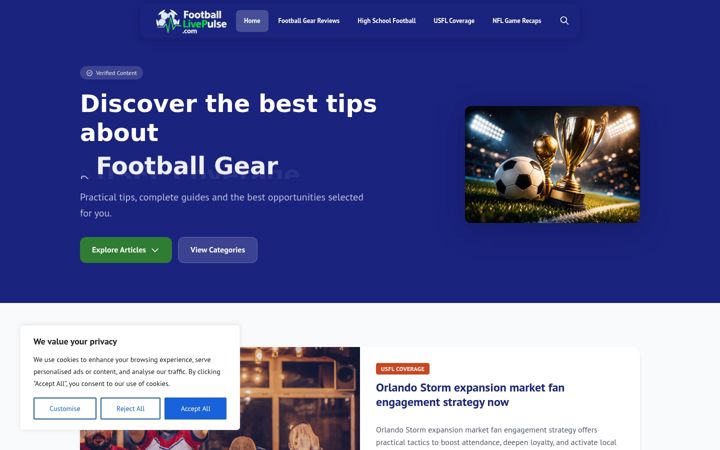 Screenshot of footballlivepulse.com