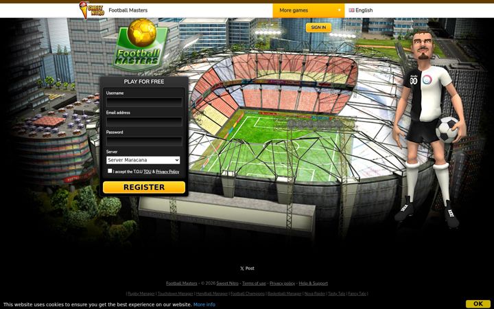 Screenshot of footballmasters.fr