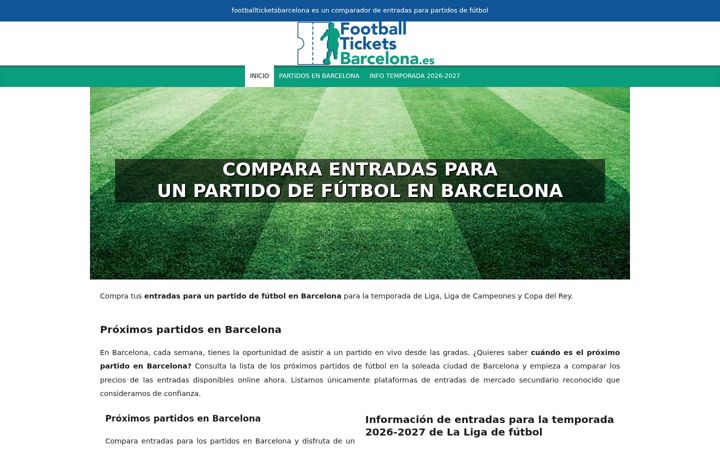 Screenshot of footballticketsbarcelona.es