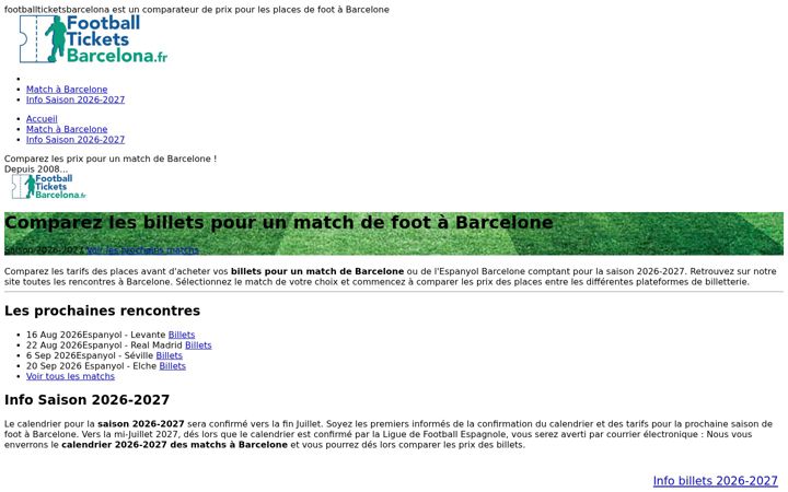 Screenshot of footballticketsbarcelona.fr