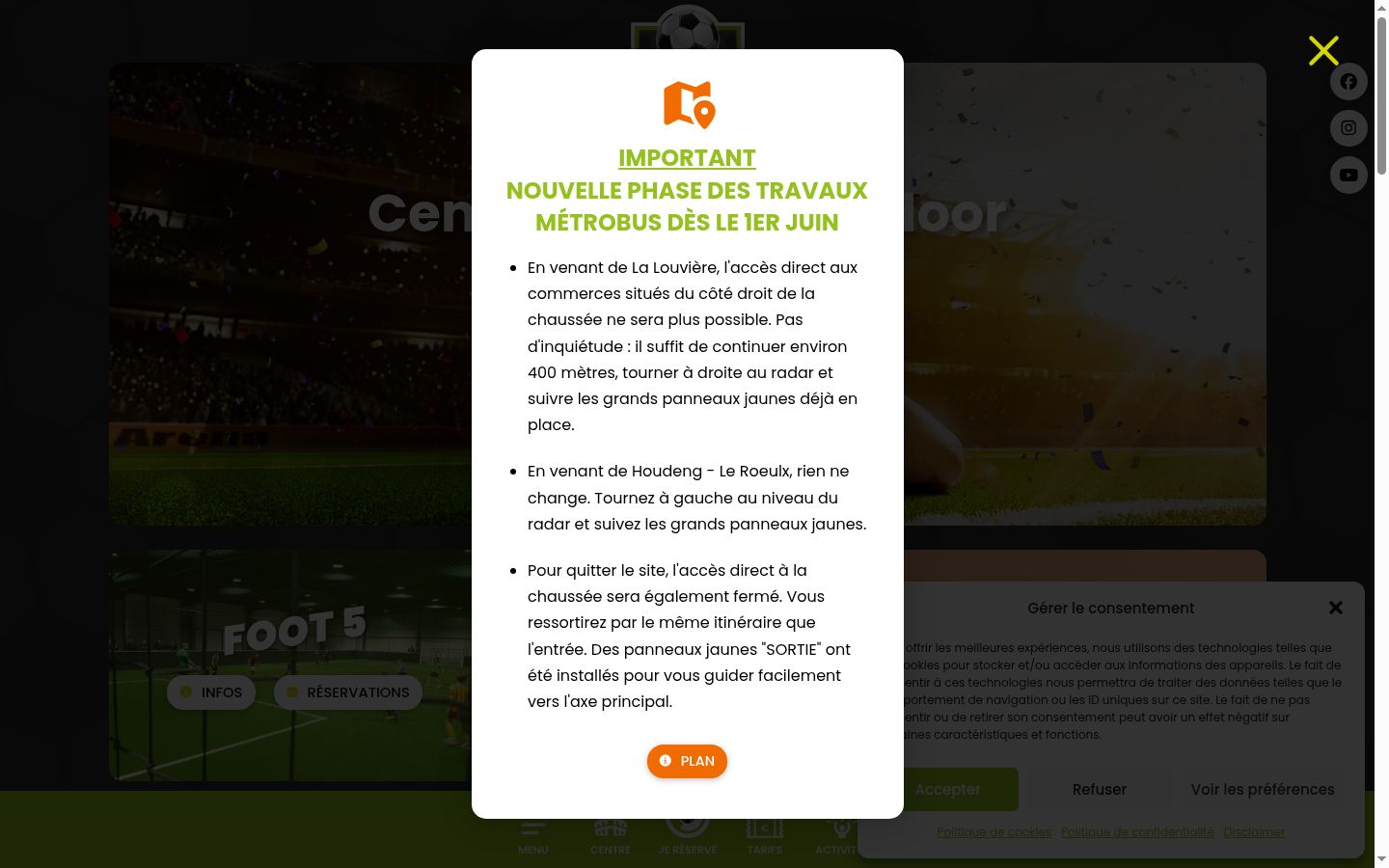 Snímek obrazovky baneru souhlasu zobrazeného před jakoukoli interakcí