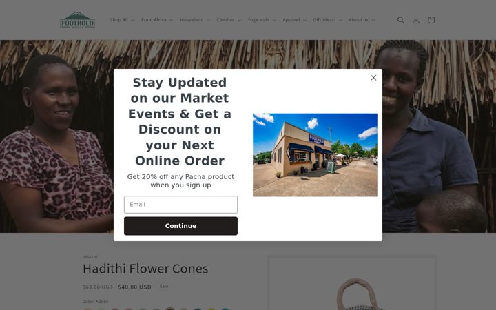 Screenshot of footholdmarket.org