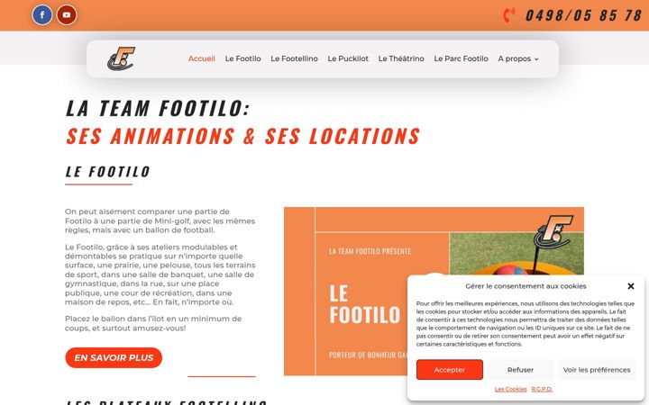 Screenshot of footilo.be