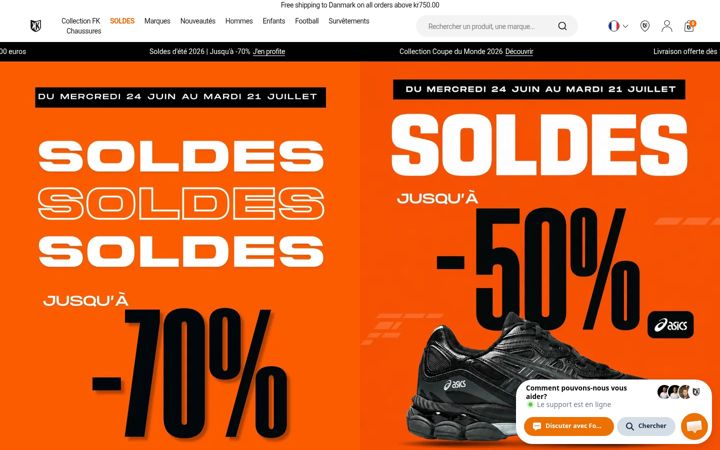 Screenshot of footkorner.com