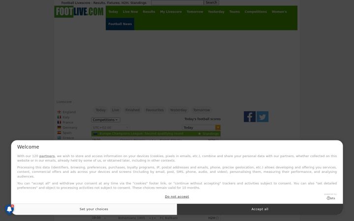 Screenshot of footlive.com