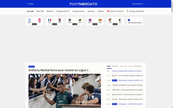 Screenshot of footmercato.net