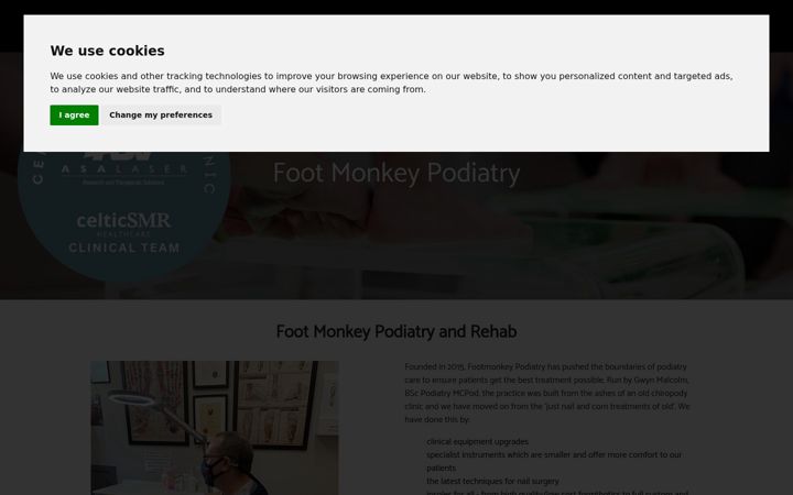Screenshot of footmonkey.co.uk