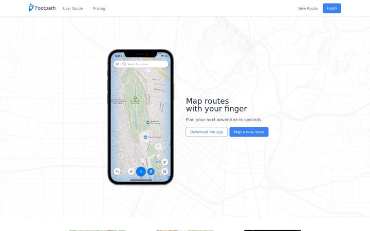 Screenshot of footpathapp.com
