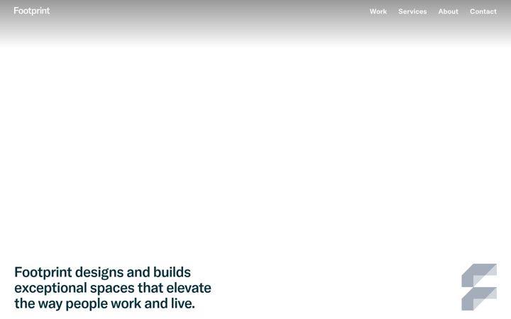 Screenshot of footprint-interiors.com